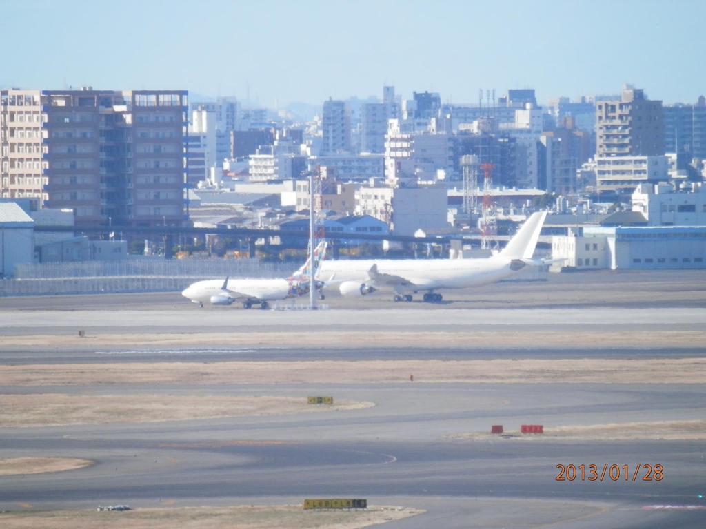 昨年の羽田空港にて