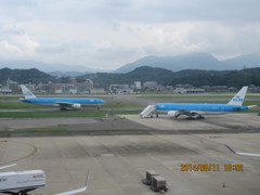 ２機重なったKLM①