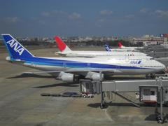 福岡空港で撮影したB747－400①