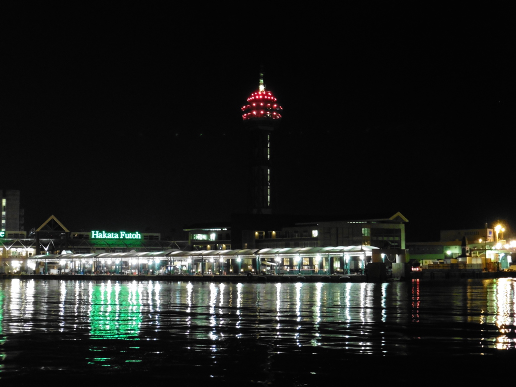 博多港の夜②