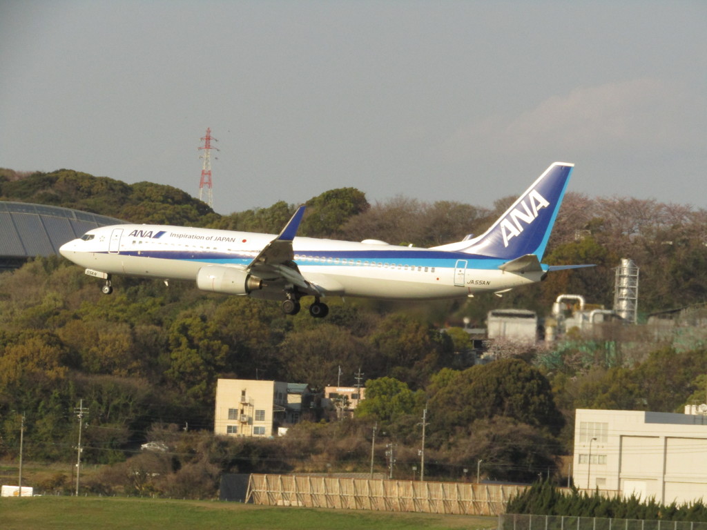 飛行機を眺めて　⑭