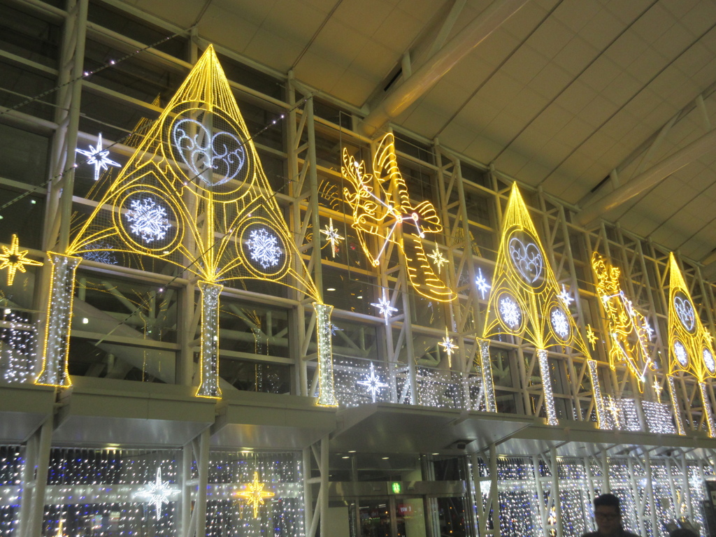 福岡空港国際線ターミナルのイルミネーション①