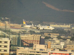 福岡空港へのランディング　博多シティより　⑦