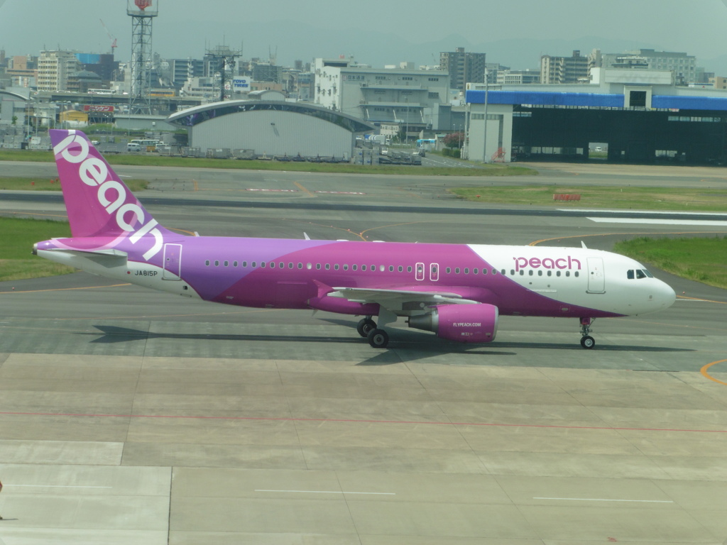 PEACH　JA815P到着