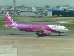 PEACH　JA815P到着