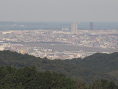 山頂から眺める福岡市内