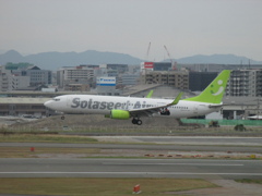 ソラシドエアの着陸