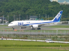 ANA　B787の離陸待ち