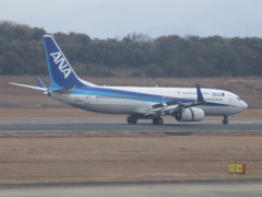 新年初フライト　長崎空港にて⑫