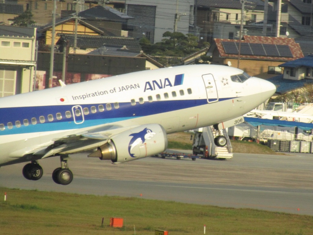 スーパードルフィン　JA306K　福岡空港にて