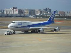 福岡空港で撮影したB747－400②
