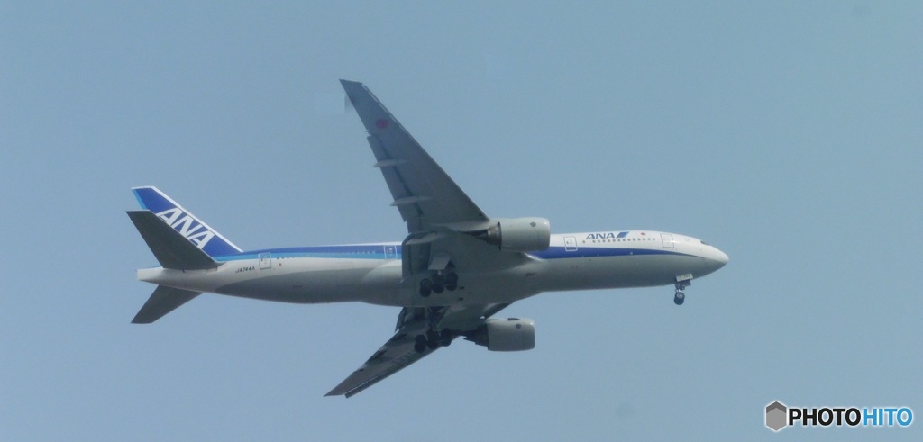 ANA  B777-200の着陸