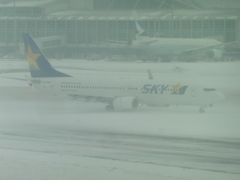 豪雪の福岡空港にて⑭