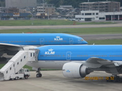 ２機重なったKLM②