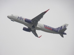 離陸　香港エクスプレス