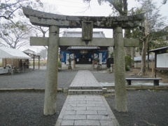 坂本八幡宮と雪　①