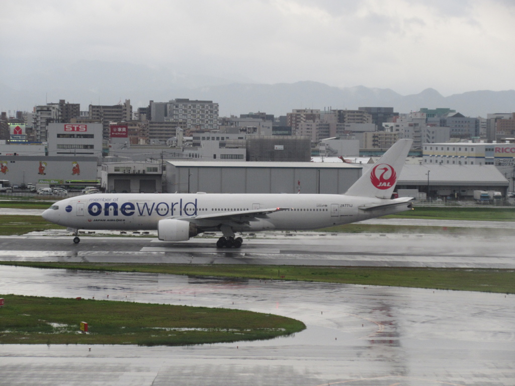 大雨の空港にて⑥