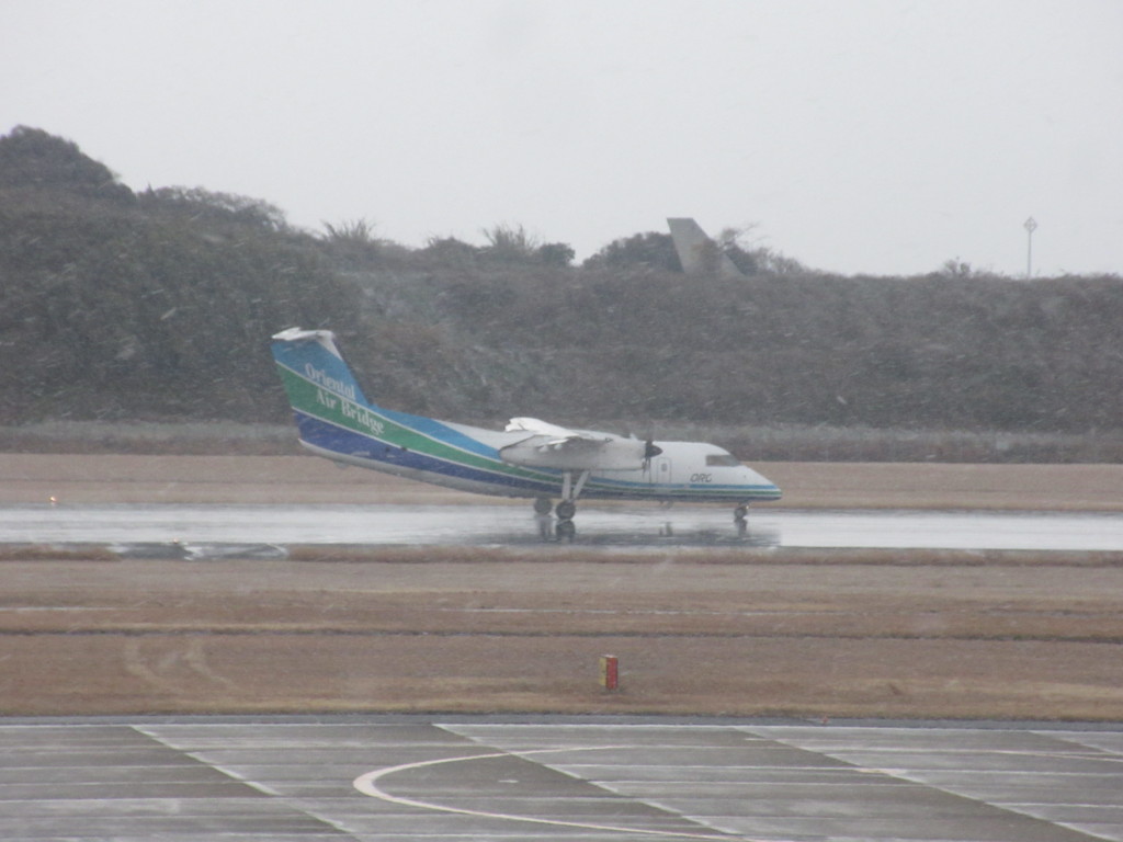 新年初フライト　長崎空港にて⑧