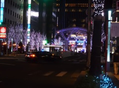 博多駅前通りのクリスマスイルミネーション②