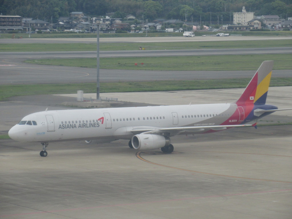 ASIANA  A321の到着