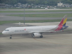 ASIANA  A321の到着