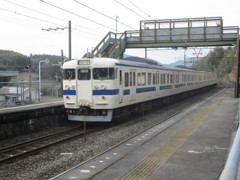 田原坂駅にて415系　①