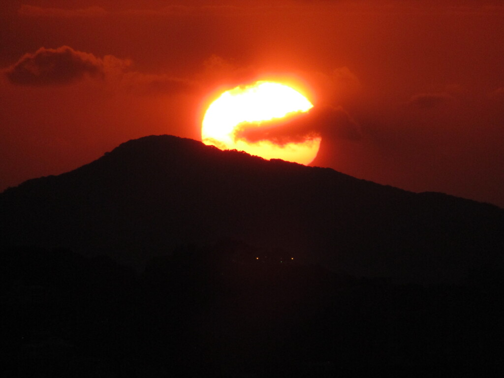 夕日と夜景　③
