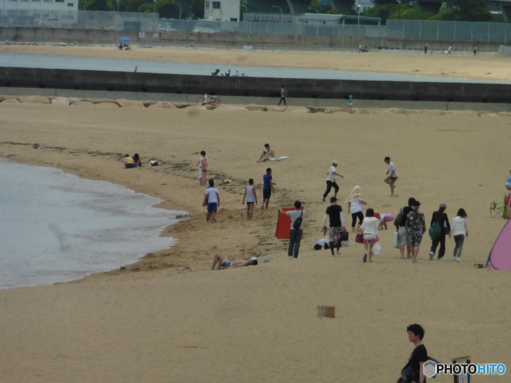 百道海岸での光景①