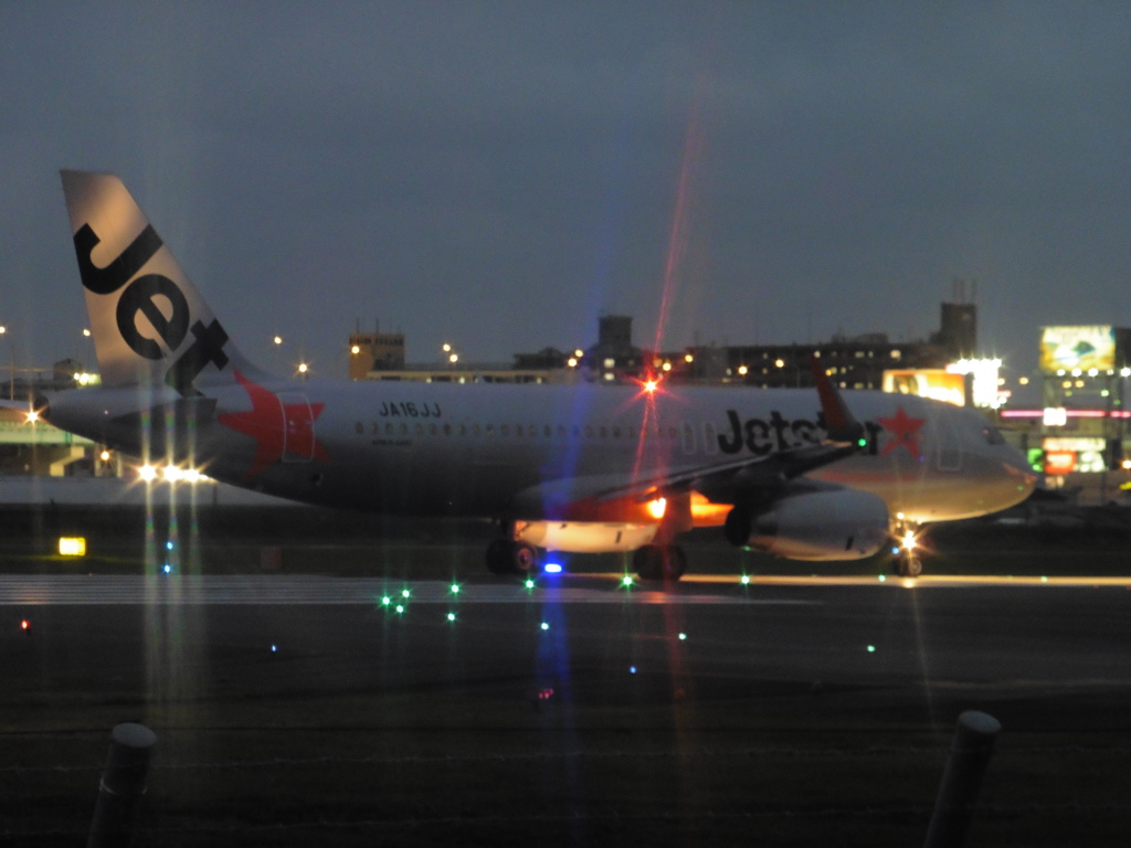 ジェットスターの離陸待機