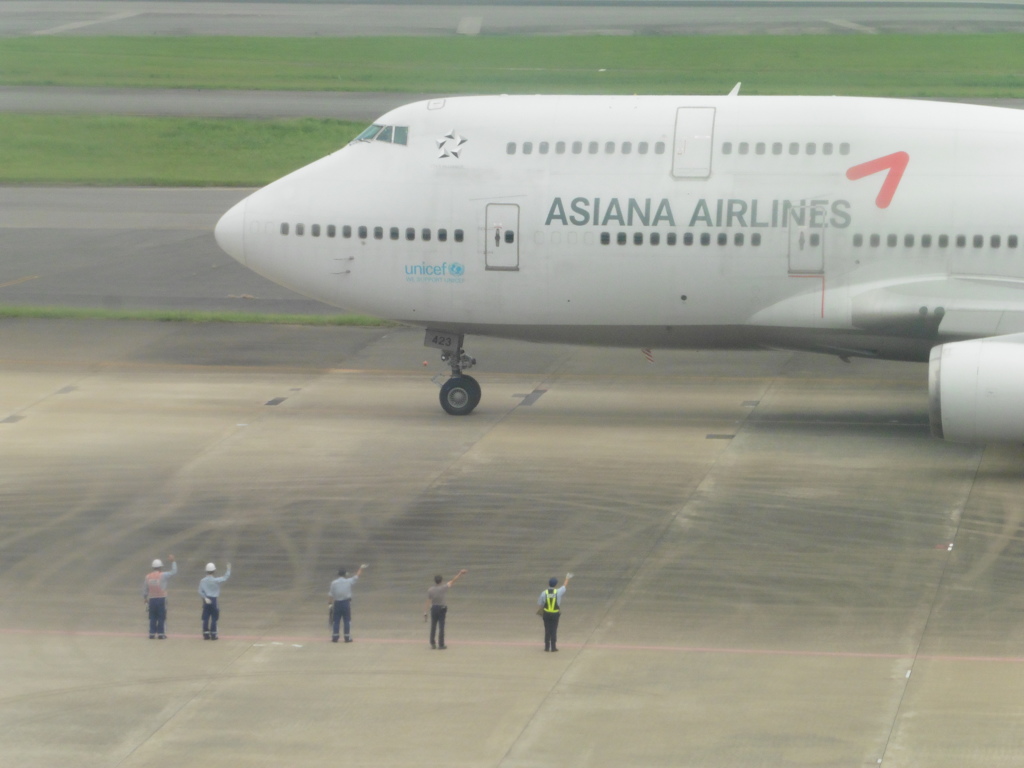 ASIANA　B747-400飛来④