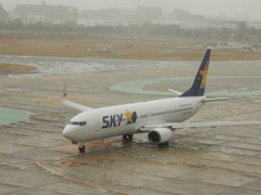 雪の福岡空港　⑪