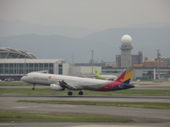ASIANA　A321の着陸
