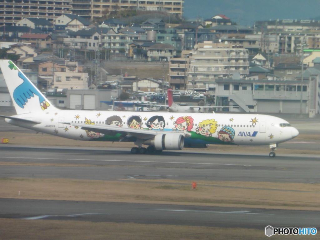 ANA 　ゆめジェットの着陸