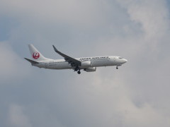 ＪＡＬ　B737の着陸