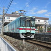 目の前から西鉄電車