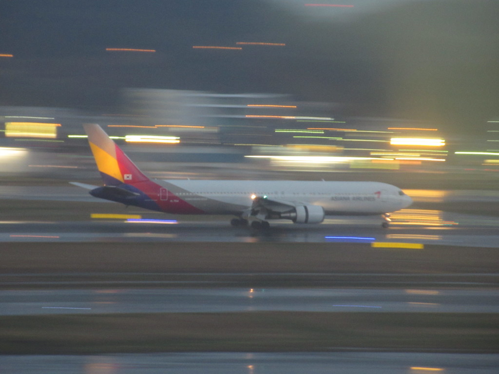 ASIANA　B767の着陸