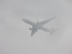 雨の中の着陸③