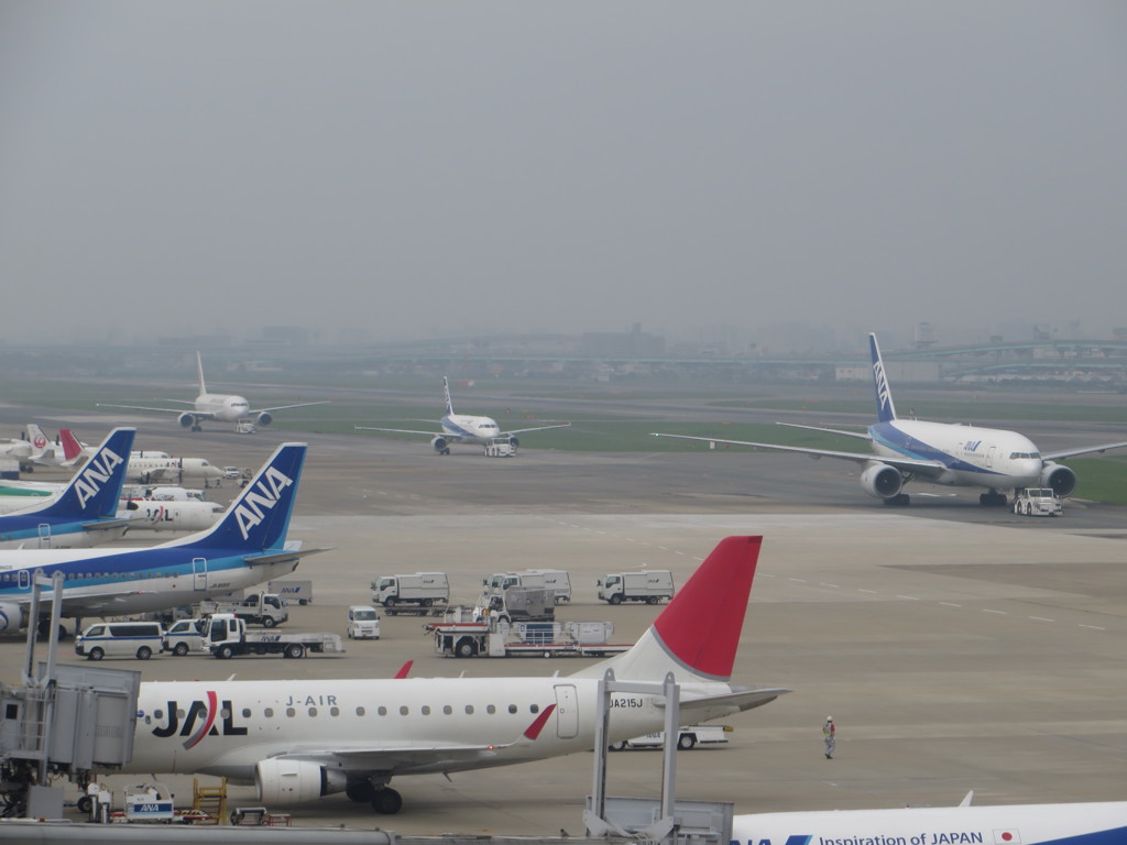 朝の福岡空港　①