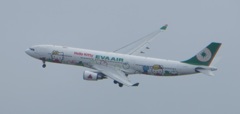 EVA  A330のサークリングアプローチ