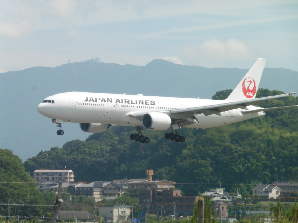 JAL　B777-200着陸