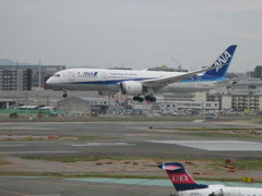ANA B787-8の着陸