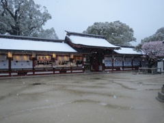 太宰府天満宮と雪　④