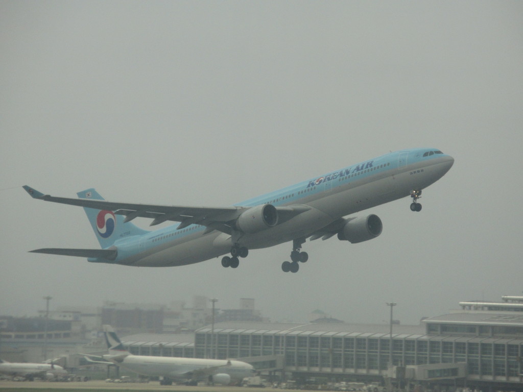 飛ぶKOREA AIR　Ａ３３０