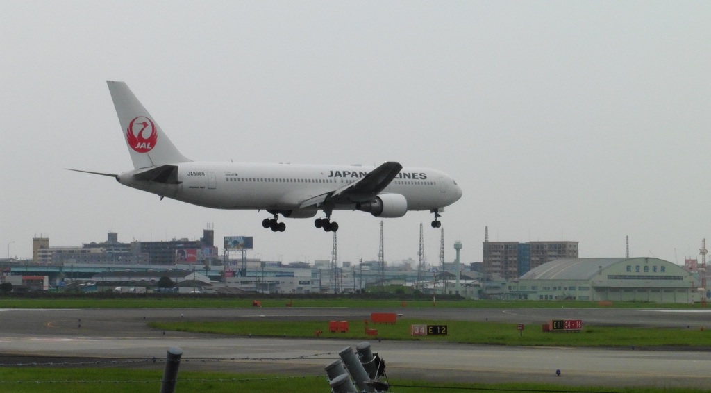JAL　B767着陸