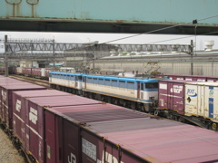 EF81の重連　福岡貨物ターミナルにて　③