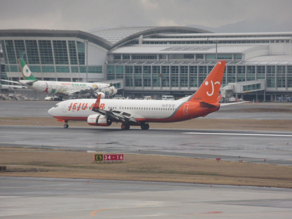 JEJU　AIRの到着