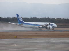 新年初フライト　長崎空港にて⑤