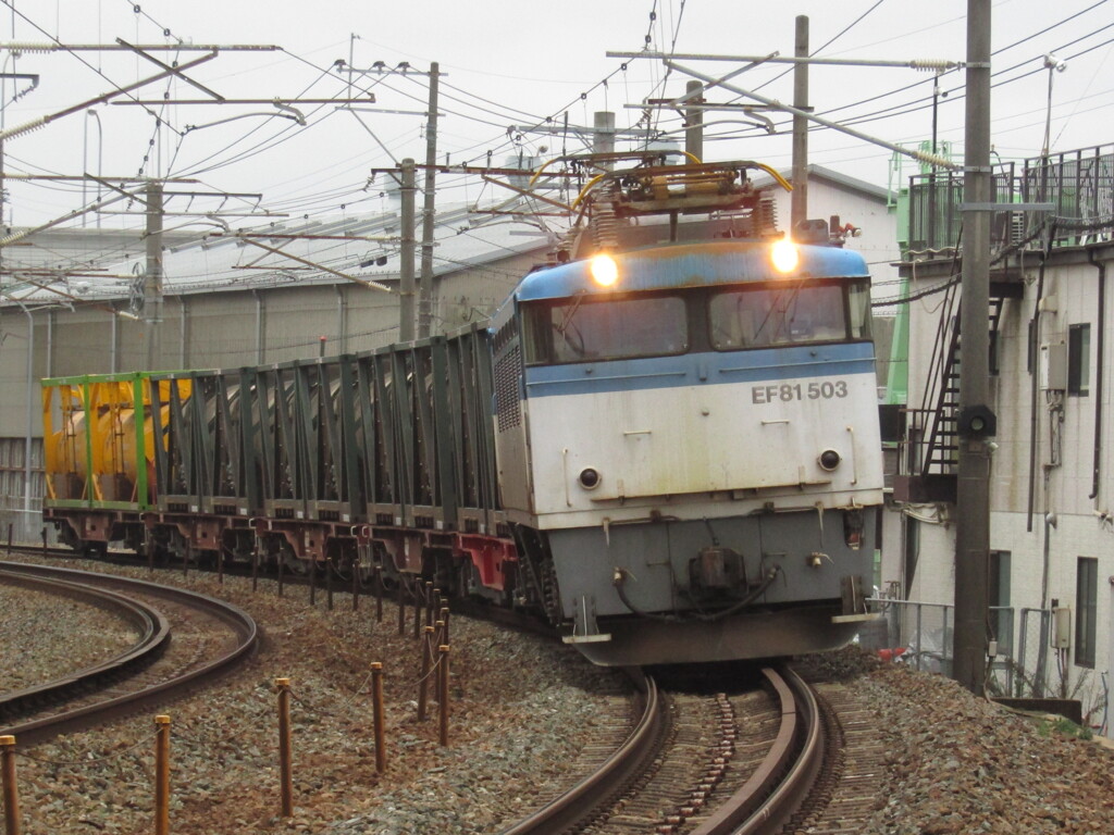 鹿児島本線のEF81貨物　①