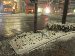 福岡市中央区天神の積雪の様子です⑨