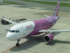 PEACH　JA814P到着